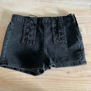 Black high waisted shorts